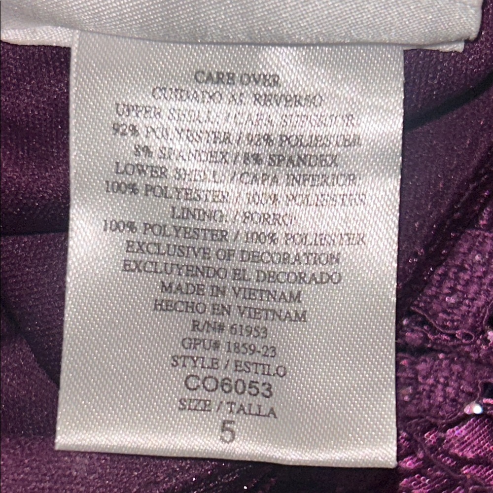 Jona Michelle Velvet and Lace Purple Kids Dress - Picture 12 of 15